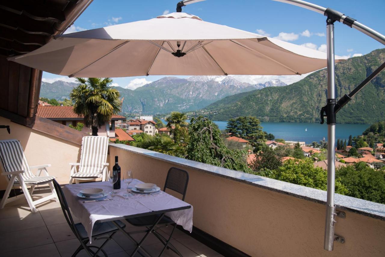Ferienwohnung Mansarda I Cipressi Lenno Exterior foto